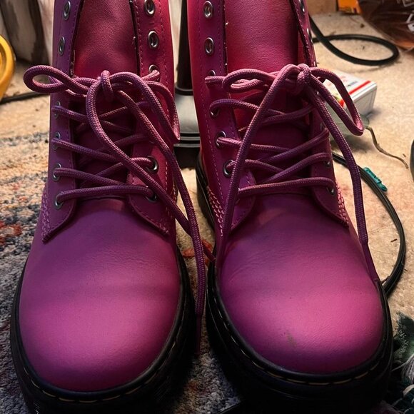 Dr. Martens Women's Pink Boots - Picture 2 of 4